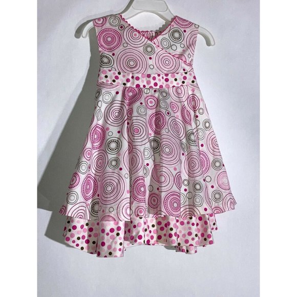 Maggie & Zoe Other - Maggie & Zoe Geometric Pattern Sleeveless Ruffled Dress Size 24 Months